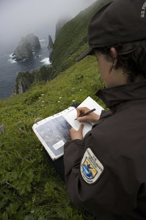 scientist in field