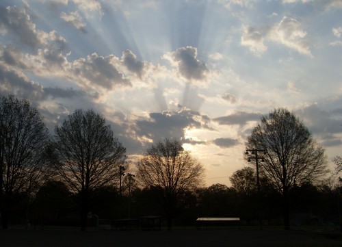 Sunrise over Adamsville, TN