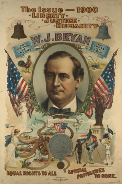 William Jennings Bryan's 1900 presidential campaign poster