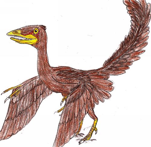 Archaeopteryx lithograph by el Fosilmaniaco