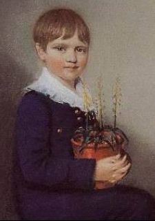 Charles Darwin as a child, age 7