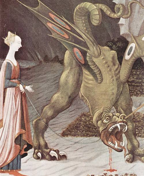 Dragon painting by Paolo Uccello