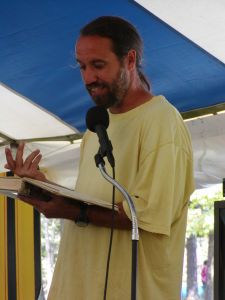 Paul Pavao teaching at a festival