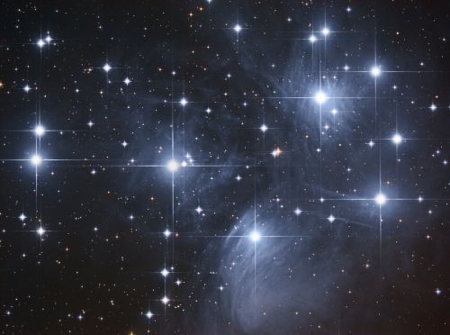 NASA photo of the Pleiades star cluster